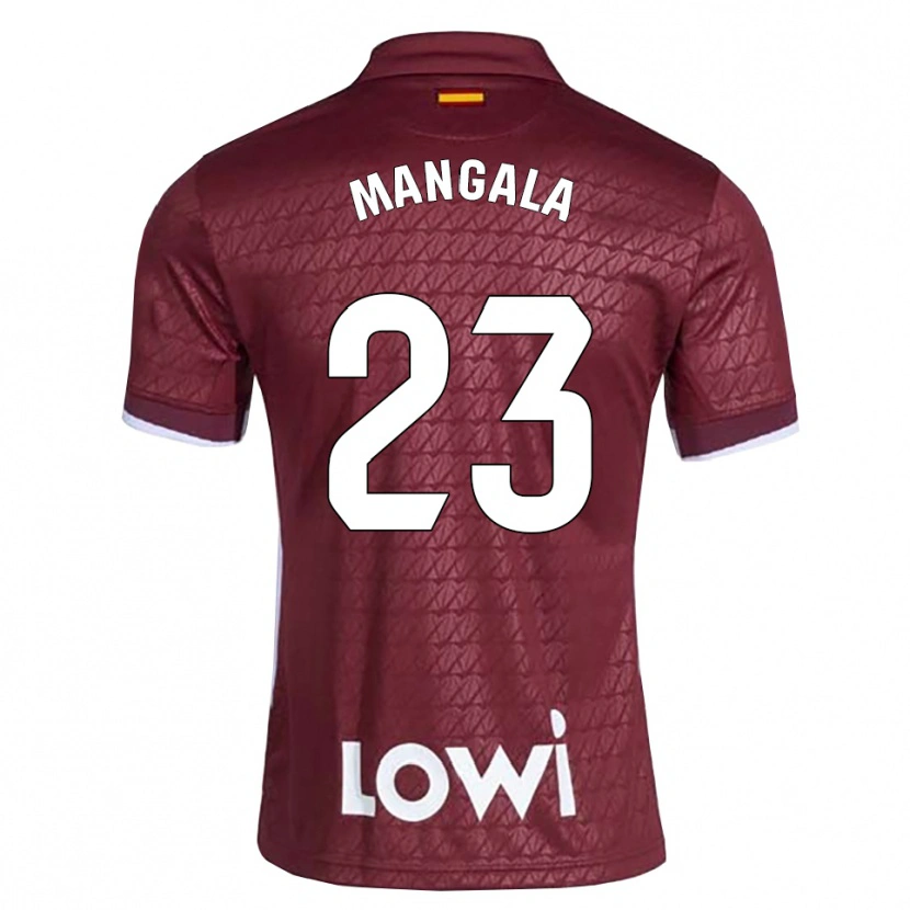 Danxen Kvinder Orel Mangala #23 Mørkerød Hvid Udebane Spillertrøjer 2026/27 Trøje T-Shirt