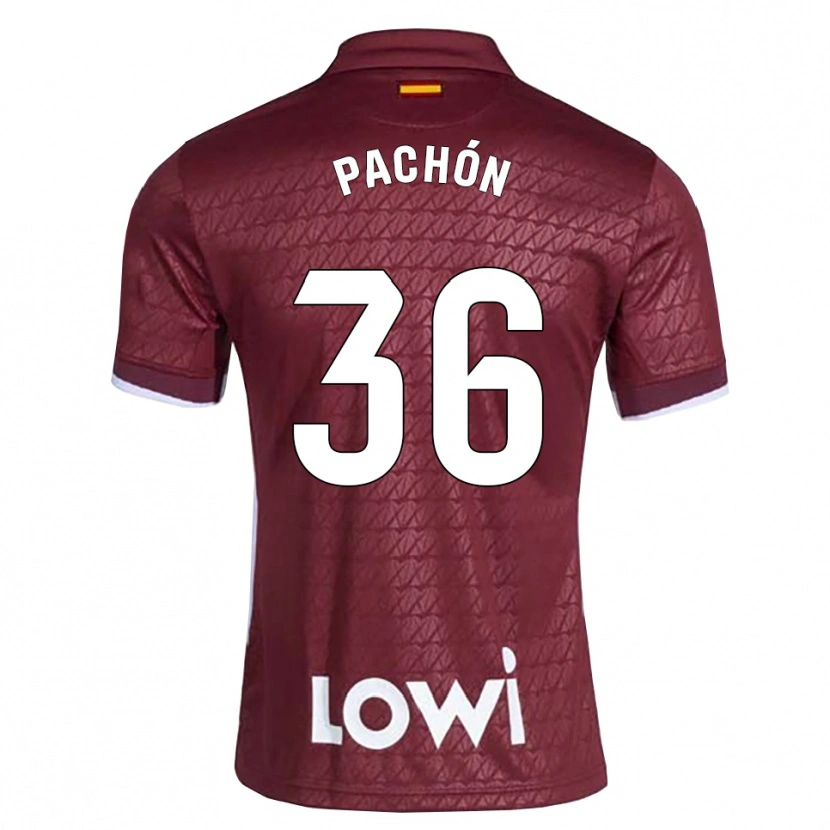 Danxen Kvinder Marcos Pachón #36 Mørkerød Hvid Udebane Spillertrøjer 2026/27 Trøje T-Shirt