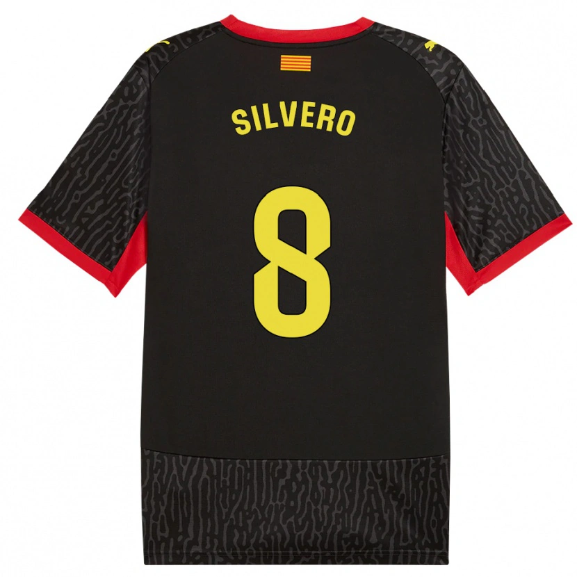 Danxen Kvinder Pol Silvero #8 Sort Gul Rød Udebane Spillertrøjer 2026/27 Trøje T-Shirt