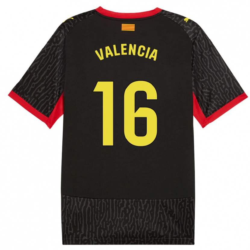 Danxen Kvinder Carla Valencia #16 Sort Gul Rød Udebane Spillertrøjer 2026/27 Trøje T-Shirt