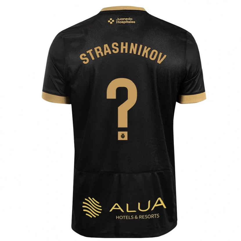 Danxen Kvinder Nikolay Strashnikov #0 Sort Sandfarvet Burlywood Udebane Spillertrøjer 2026/27 Trøje T-Shirt
