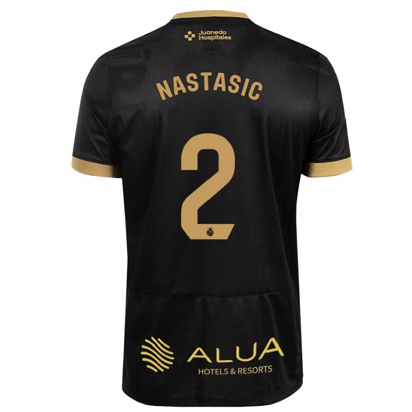 Danxen Kvinder Matija Nastasic #2 Sort Sandfarvet Burlywood Udebane Spillertrøjer 2026/27 Trøje T-Shirt