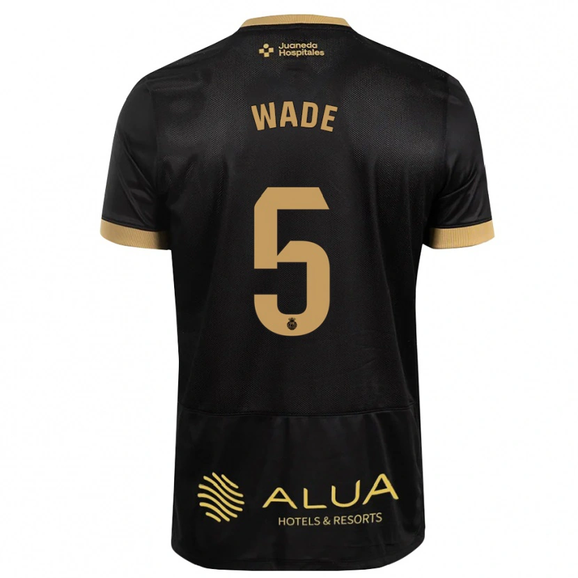 Danxen Kvinder Sebas Wade #5 Sort Sandfarvet Burlywood Udebane Spillertrøjer 2026/27 Trøje T-Shirt