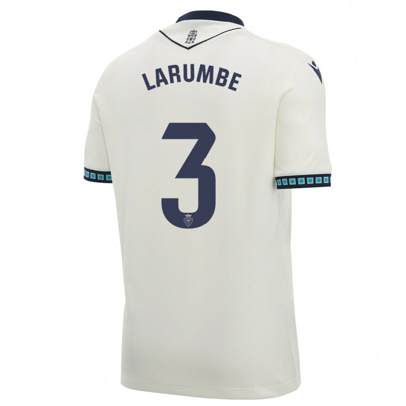 Danxen Kvinder Saioa Larumbe Beloqui #3 Hvid Sort Lys Himmelblå Udebane Spillertrøjer 2026/27 Trøje T-Shirt