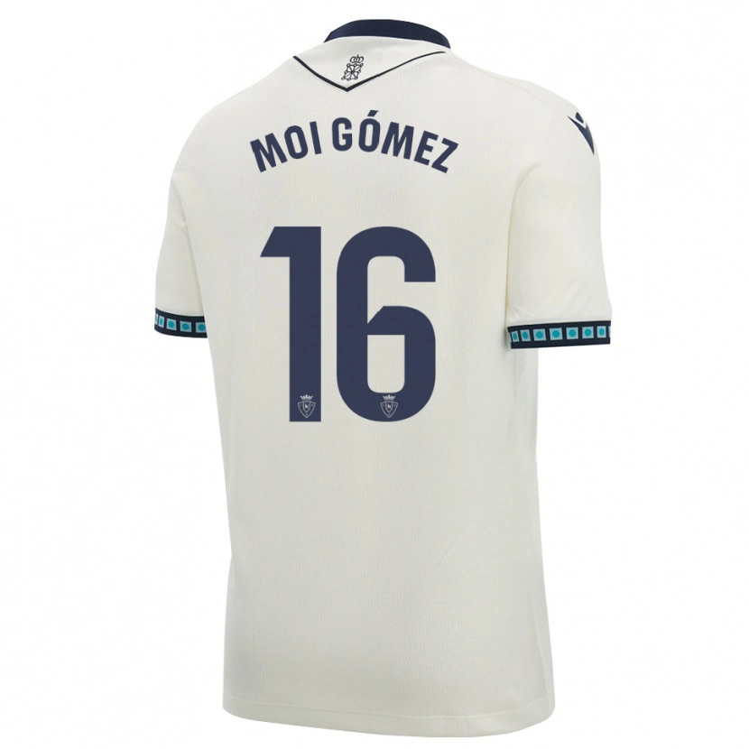 Danxen Kvinder Moi Gómez #16 Hvid Sort Lys Himmelblå Udebane Spillertrøjer 2026/27 Trøje T-Shirt