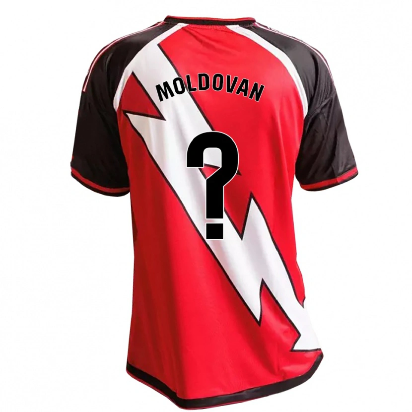 Danxen Kvinder Daniel Moldovan #0 Rød Sort Hvid Udebane Spillertrøjer 2026/27 Trøje T-Shirt