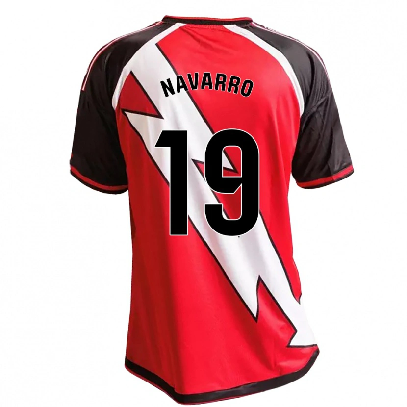 Danxen Kvinder Manu Navarro #19 Rød Sort Hvid Udebane Spillertrøjer 2026/27 Trøje T-Shirt