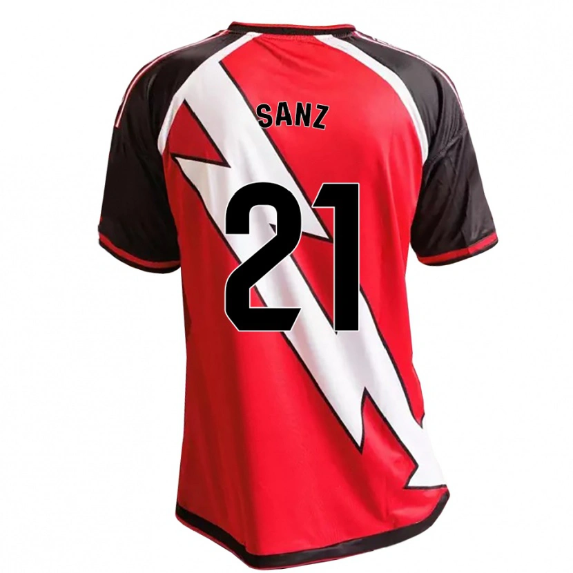 Danxen Kvinder Luismi Sanz #21 Rød Sort Hvid Udebane Spillertrøjer 2026/27 Trøje T-Shirt