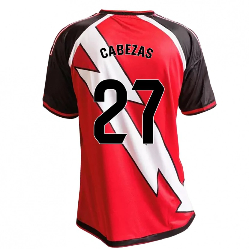Danxen Kvinder Claudia María Cabezas #27 Rød Sort Hvid Udebane Spillertrøjer 2026/27 Trøje T-Shirt