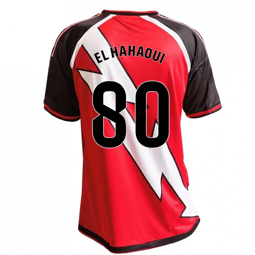 Danxen Kvinder Ayman El Hahaoui #80 Rød Sort Hvid Udebane Spillertrøjer 2026/27 Trøje T-Shirt