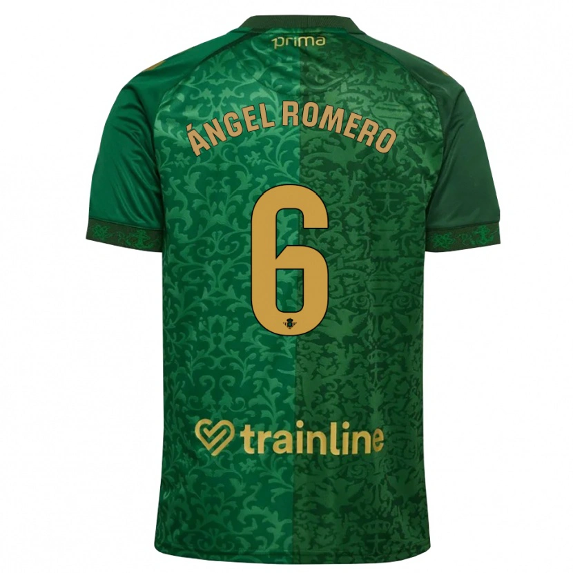 Danxen Kvinder Miguel Romero #6 Skovgrøn Mørk Gyldenrod Udebane Spillertrøjer 2026/27 Trøje T-Shirt
