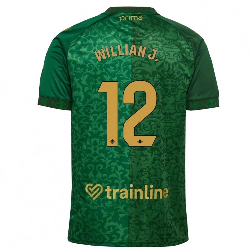 Danxen Kvinder Willian Jose #12 Skovgrøn Mørk Gyldenrod Udebane Spillertrøjer 2026/27 Trøje T-Shirt