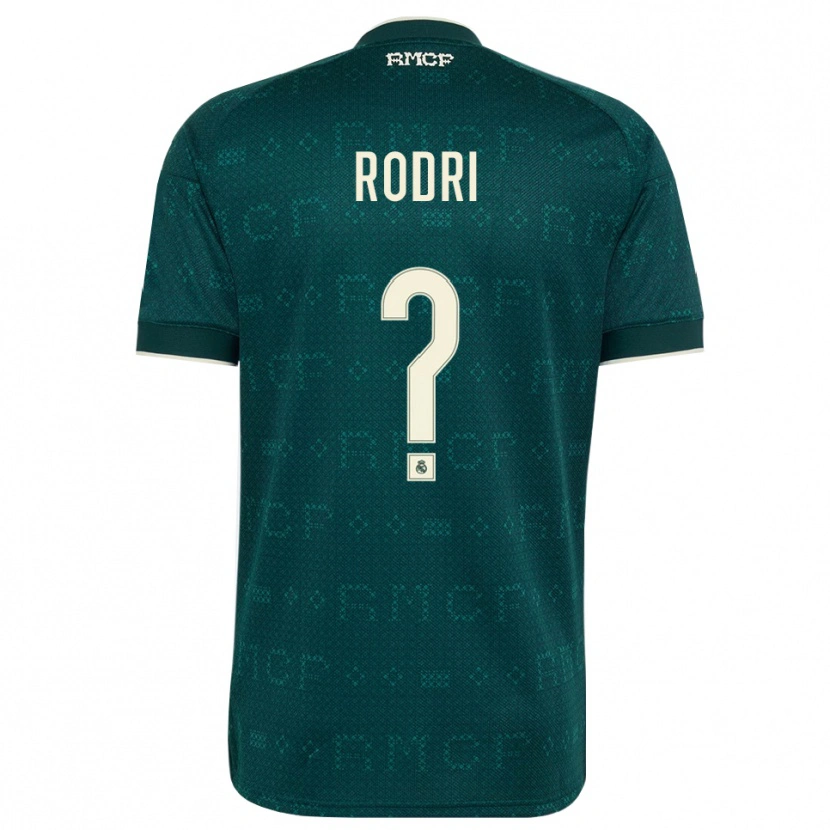 Danxen Kvinder Rodri #0 Mørk Skifergrå Hvid Udebane Spillertrøjer 2026/27 Trøje T-Shirt