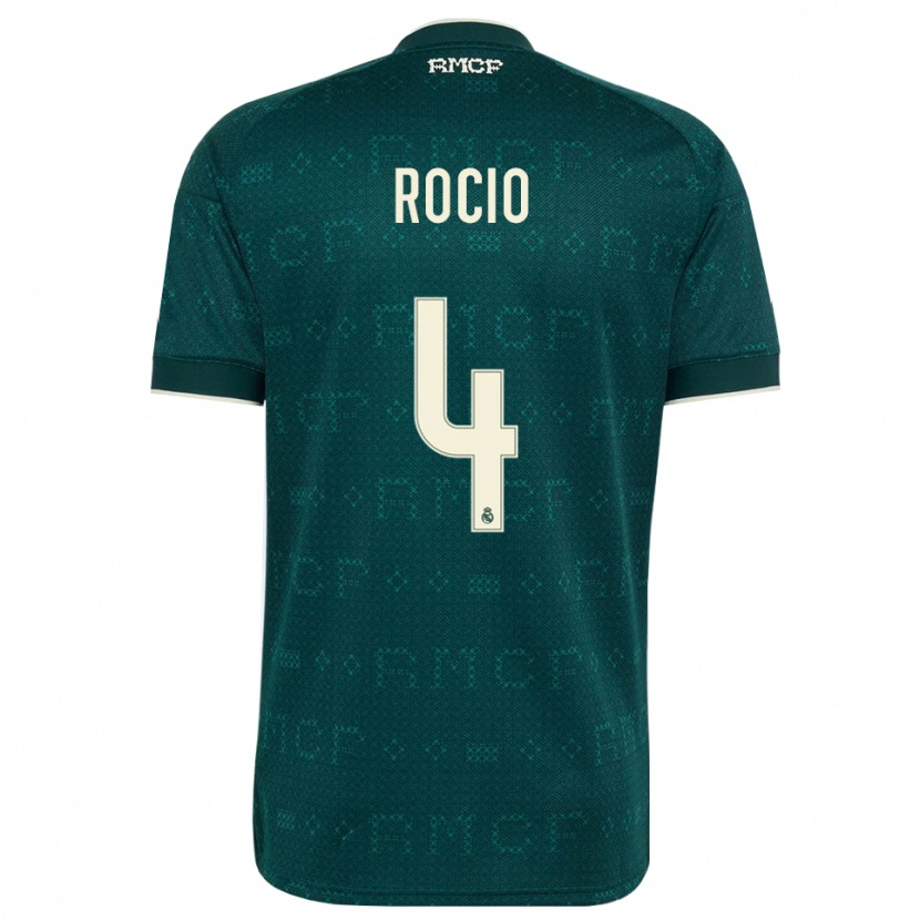 Danxen Kvinder Rocio Galvez #4 Mørk Skifergrå Hvid Udebane Spillertrøjer 2026/27 Trøje T-Shirt