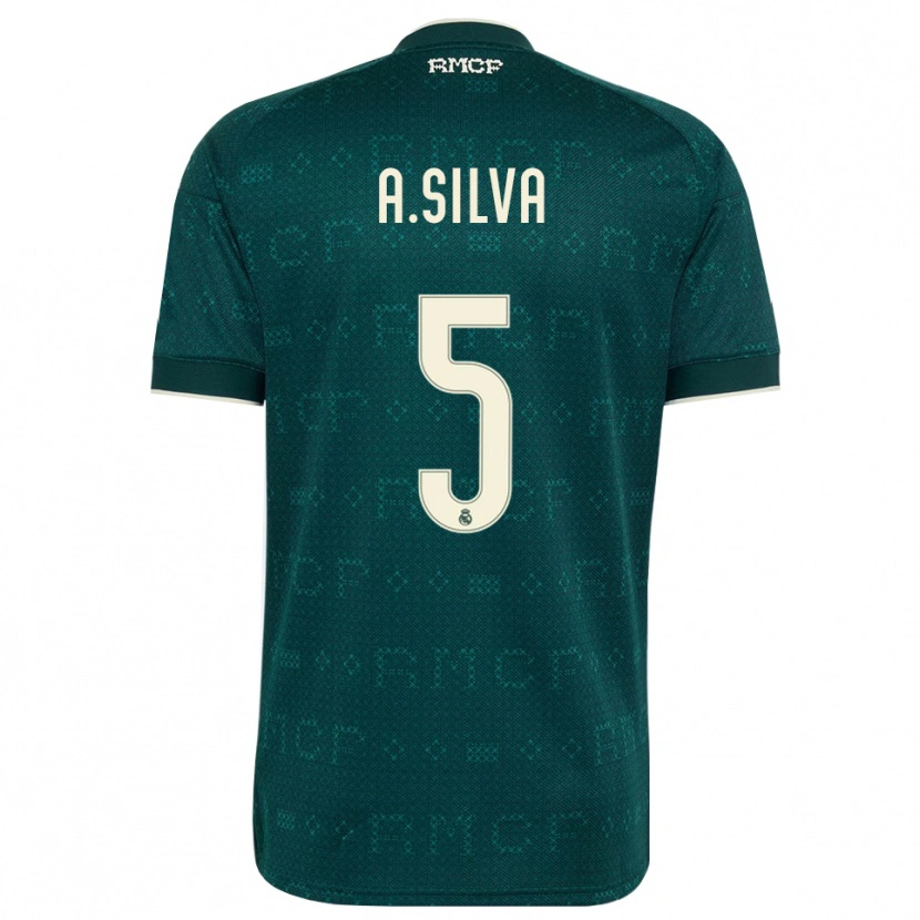 Danxen Kvinder Antonia Silva #5 Mørk Skifergrå Hvid Udebane Spillertrøjer 2026/27 Trøje T-Shirt