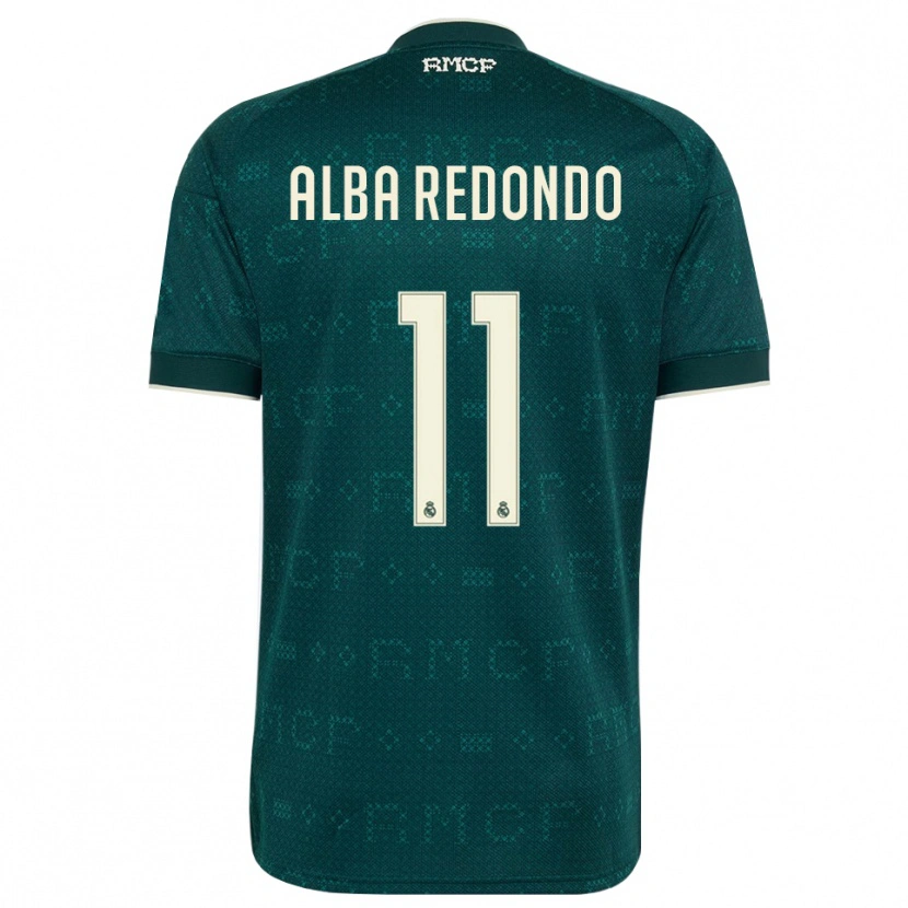 Danxen Kvinder Alba Redondo #11 Mørk Skifergrå Hvid Udebane Spillertrøjer 2026/27 Trøje T-Shirt