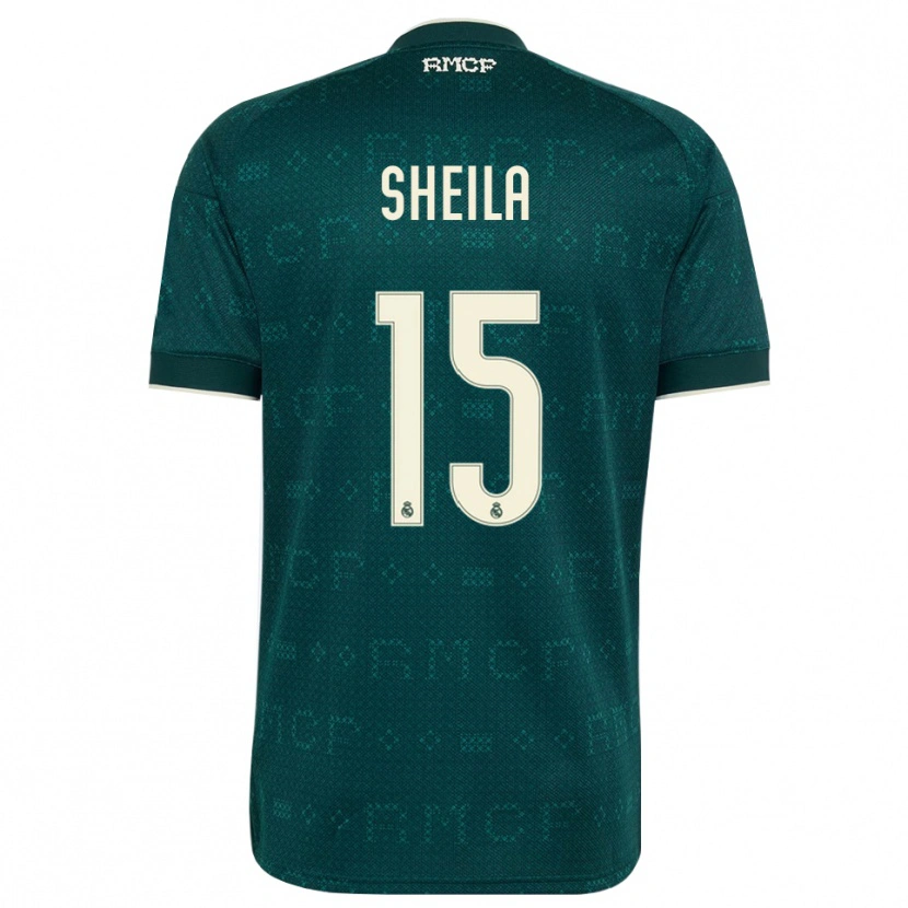 Danxen Kvinder Sheila García #15 Mørk Skifergrå Hvid Udebane Spillertrøjer 2026/27 Trøje T-Shirt