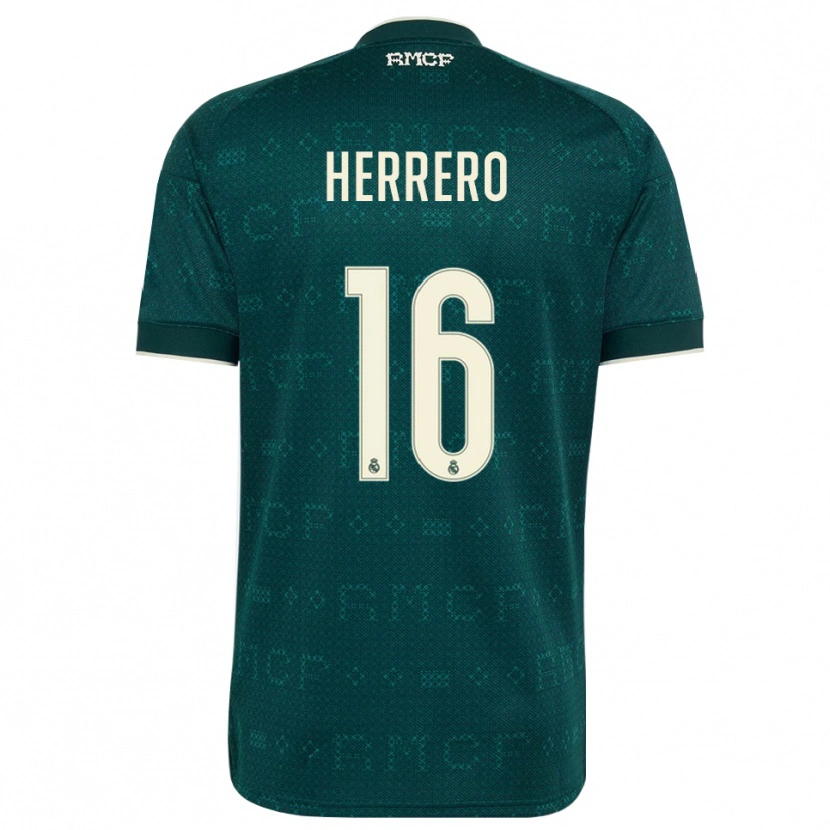 Danxen Kvinder Enrique Herrero #16 Mørk Skifergrå Hvid Udebane Spillertrøjer 2026/27 Trøje T-Shirt