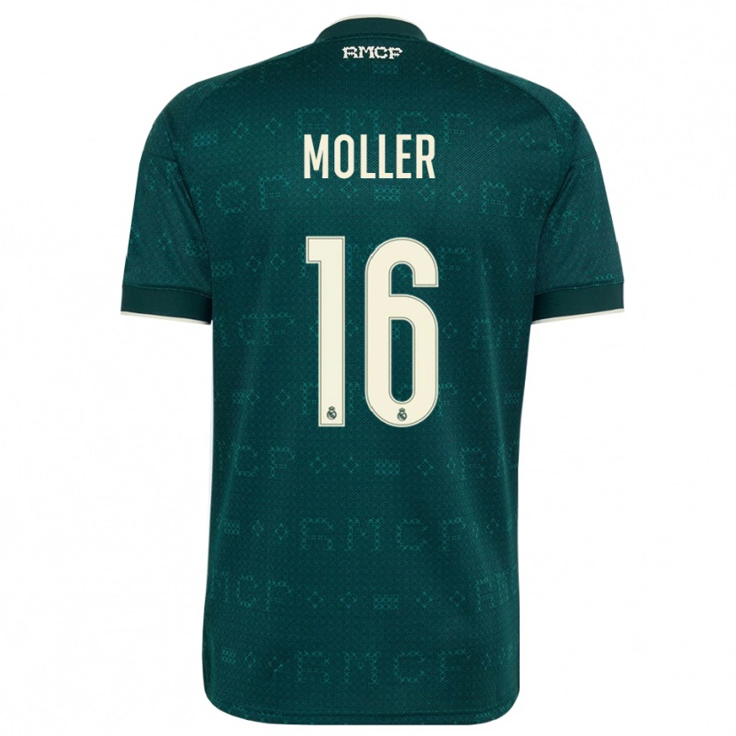 Danxen Kvinder Caroline Moller #16 Mørk Skifergrå Hvid Udebane Spillertrøjer 2026/27 Trøje T-Shirt