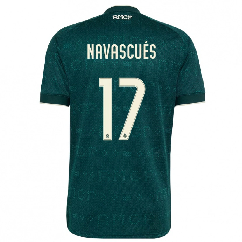 Danxen Kvinder Liberto Navascués #17 Mørk Skifergrå Hvid Udebane Spillertrøjer 2026/27 Trøje T-Shirt