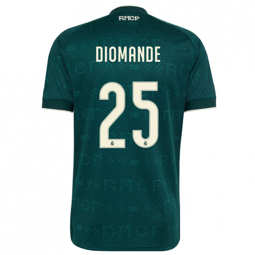 Danxen Kvinder Yan Diomande #25 Mørk Skifergrå Hvid Udebane Spillertrøjer 2026/27 Trøje T-Shirt
