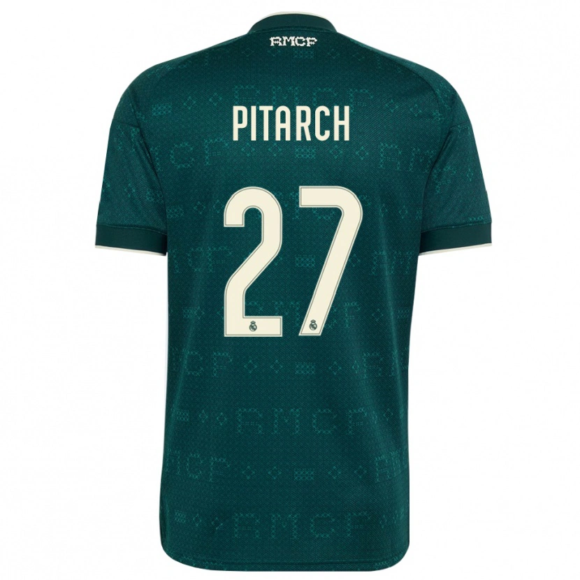 Danxen Kvinder Thiago Pitarch #27 Mørk Skifergrå Hvid Udebane Spillertrøjer 2026/27 Trøje T-Shirt