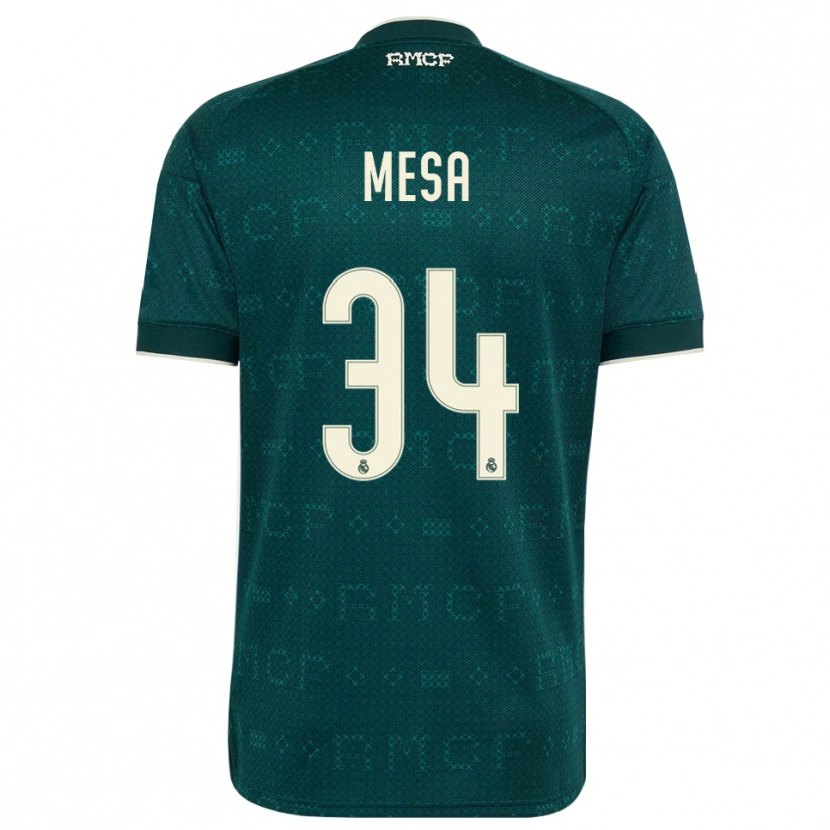 Danxen Kvinder Óscar Mesa #34 Mørk Skifergrå Hvid Udebane Spillertrøjer 2026/27 Trøje T-Shirt
