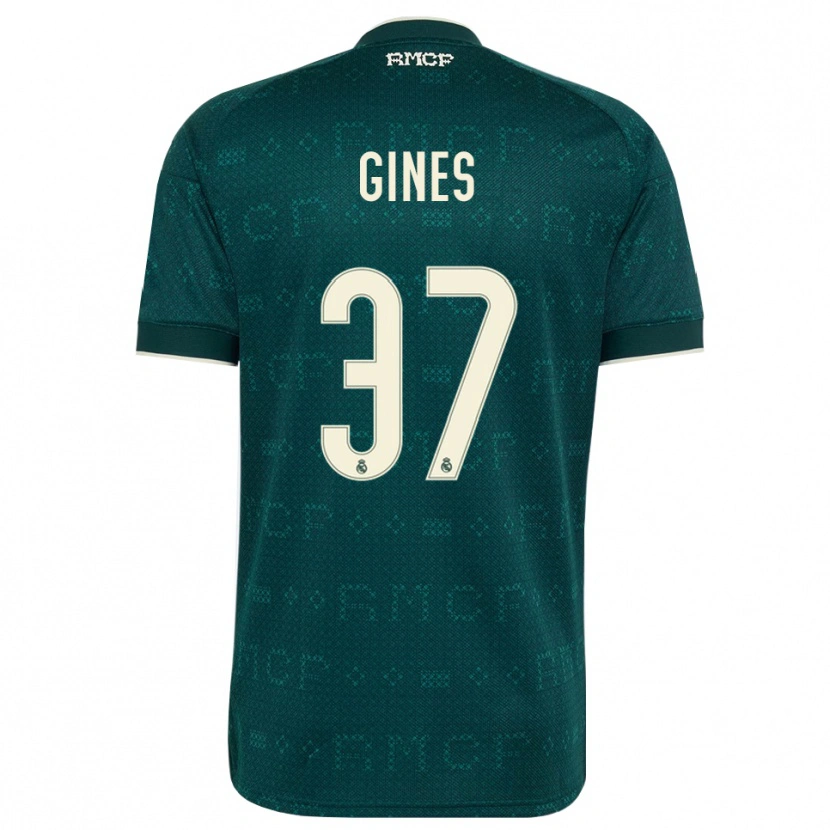 Danxen Kvinder Álvaro Ginés #37 Mørk Skifergrå Hvid Udebane Spillertrøjer 2026/27 Trøje T-Shirt