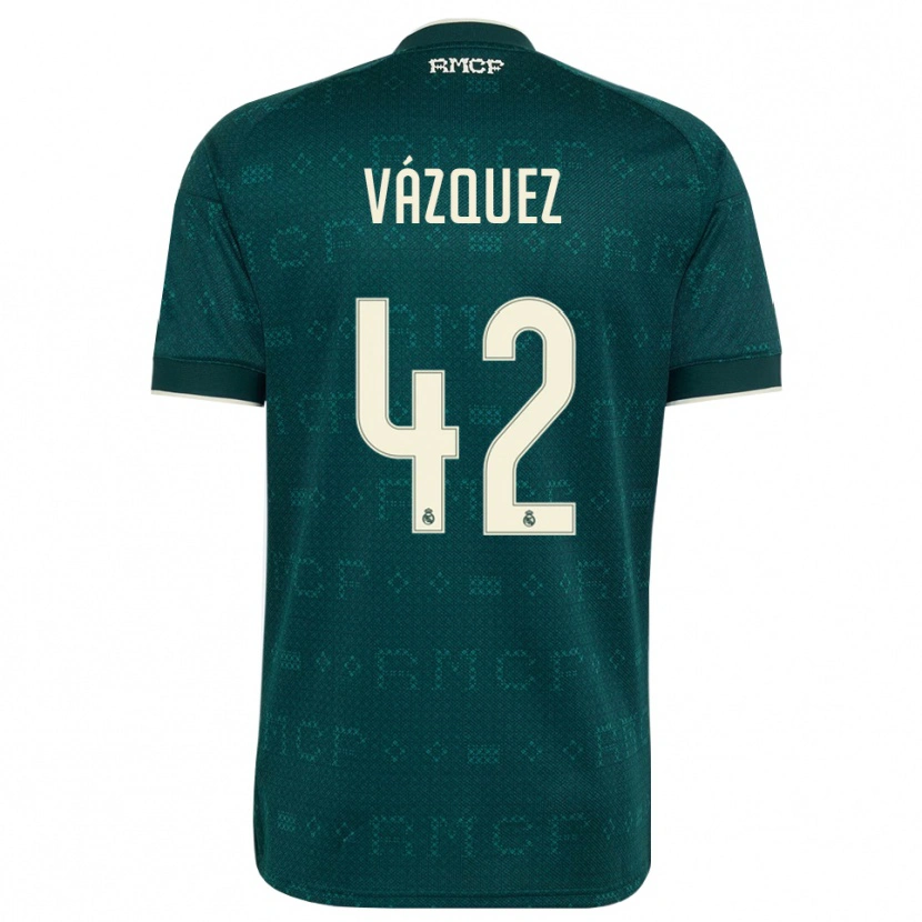 Danxen Kvinder Erik Vázquez #42 Mørk Skifergrå Hvid Udebane Spillertrøjer 2026/27 Trøje T-Shirt
