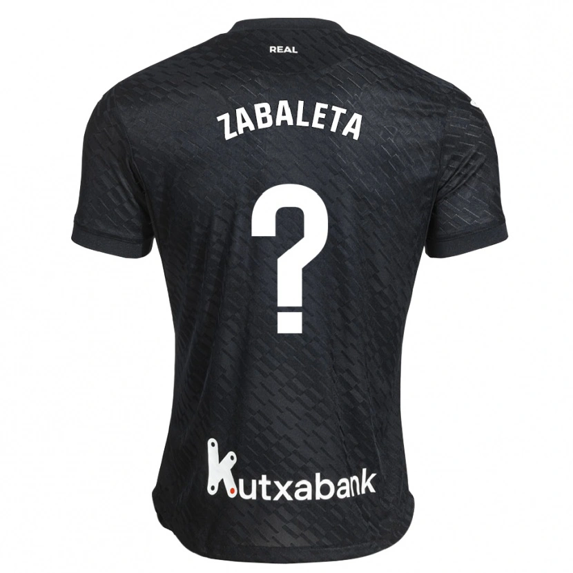 Danxen Kvinder Unax Zabaleta #0 Sort Hvid Udebane Spillertrøjer 2026/27 Trøje T-Shirt