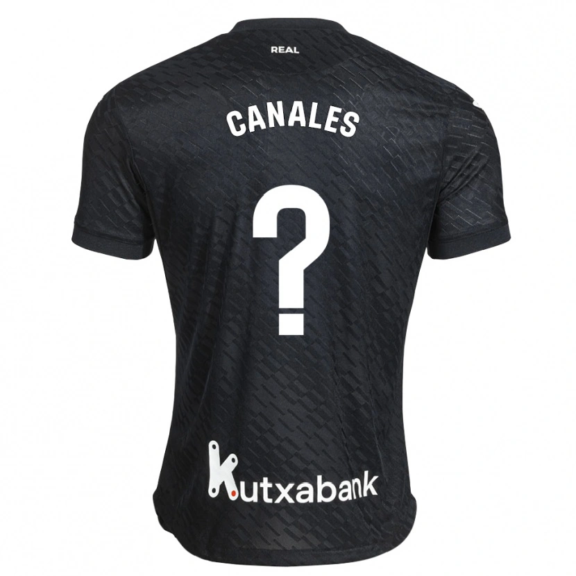 Danxen Kvinder Cristian Canales #0 Sort Hvid Udebane Spillertrøjer 2026/27 Trøje T-Shirt