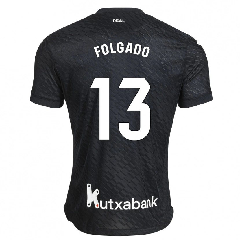 Danxen Kvinder Theo Folgado #13 Sort Hvid Udebane Spillertrøjer 2026/27 Trøje T-Shirt