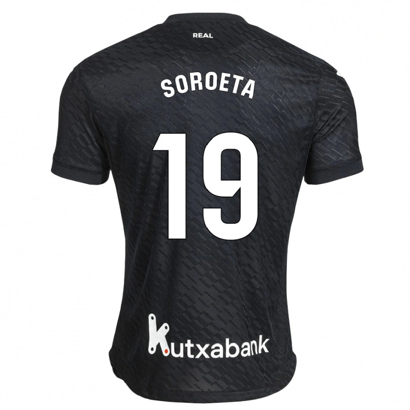 Danxen Kvinder Javier Soroeta #19 Sort Hvid Udebane Spillertrøjer 2026/27 Trøje T-Shirt