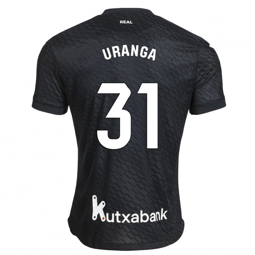 Danxen Kvinder Haizea Uranga Agirre #31 Sort Hvid Udebane Spillertrøjer 2026/27 Trøje T-Shirt