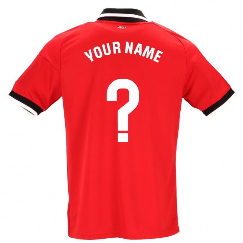 Danxen Kvinder Dit Navn #0 Sort Hvid Rød Udebane Spillertrøjer 2026/27 Trøje T-Shirt