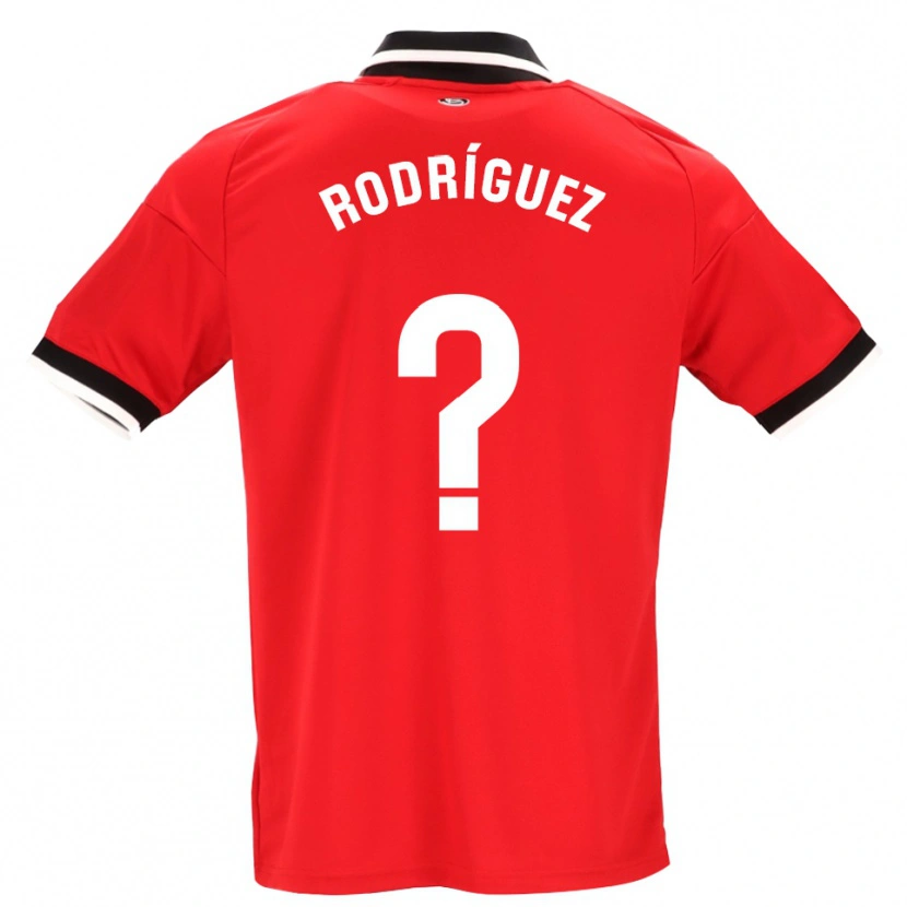 Danxen Kvinder René Rodríguez #0 Sort Hvid Rød Udebane Spillertrøjer 2026/27 Trøje T-Shirt