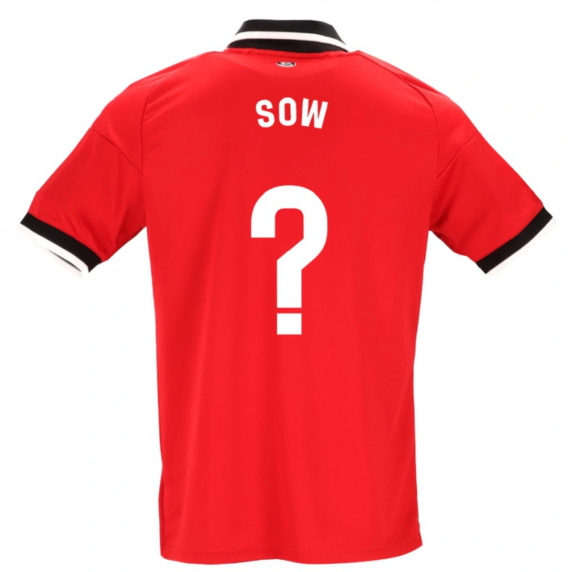 Danxen Kvinder Bakary Sow #0 Sort Hvid Rød Udebane Spillertrøjer 2026/27 Trøje T-Shirt