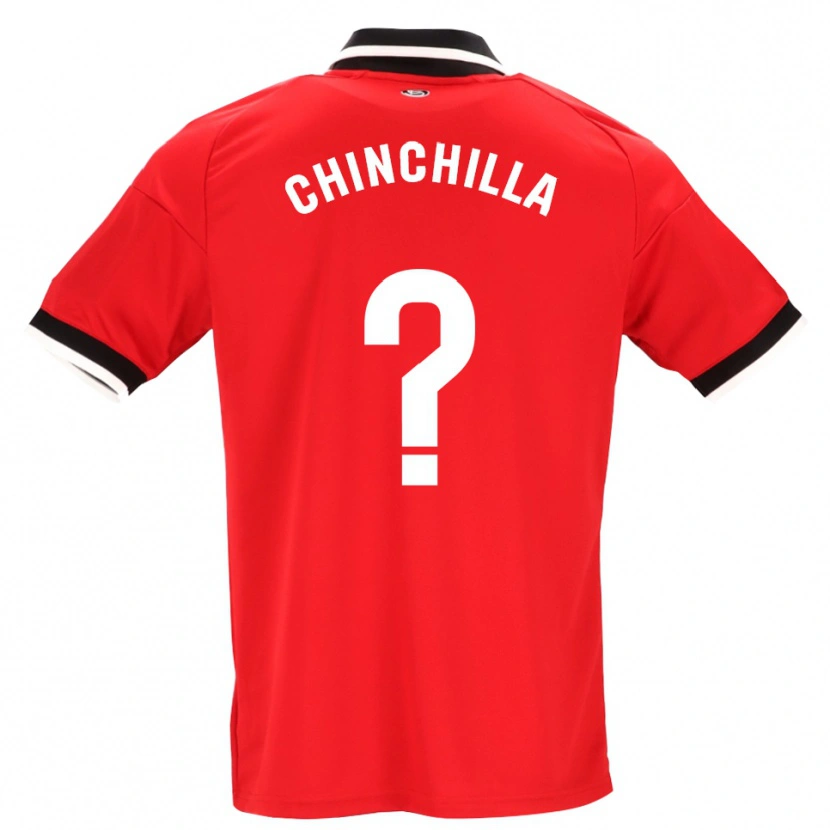 Danxen Kvinder Gustavo Chinchilla #0 Sort Hvid Rød Udebane Spillertrøjer 2026/27 Trøje T-Shirt