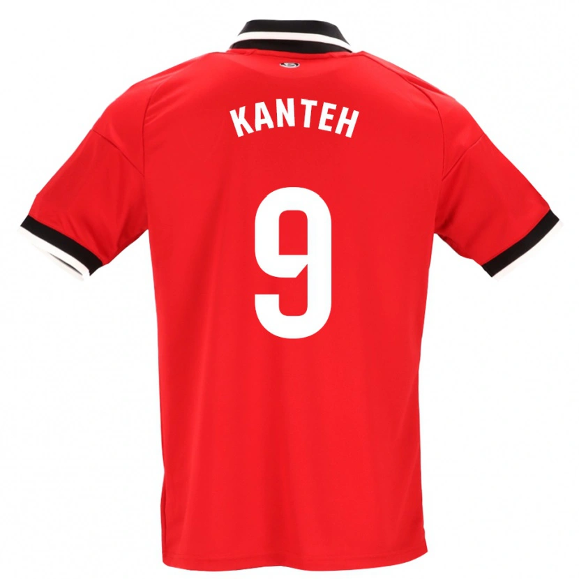 Danxen Kvinder Fatoumata Kanteh I Cham #9 Sort Hvid Rød Udebane Spillertrøjer 2026/27 Trøje T-Shirt