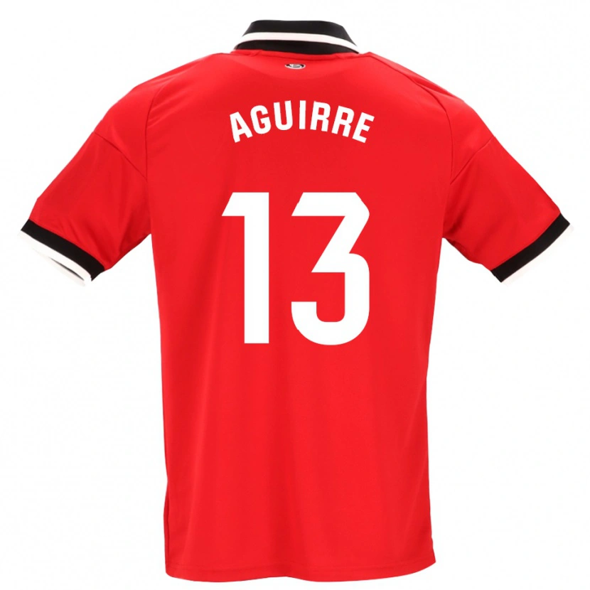 Danxen Kvinder Yolanda Aguirre #13 Sort Hvid Rød Udebane Spillertrøjer 2026/27 Trøje T-Shirt