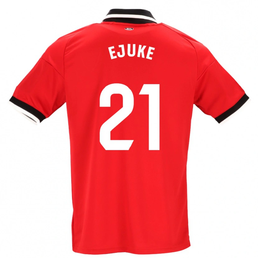 Danxen Kvinder Chidera Ejuke #21 Sort Hvid Rød Udebane Spillertrøjer 2026/27 Trøje T-Shirt
