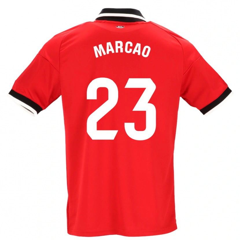 Danxen Kvinder Marcão #23 Sort Hvid Rød Udebane Spillertrøjer 2026/27 Trøje T-Shirt