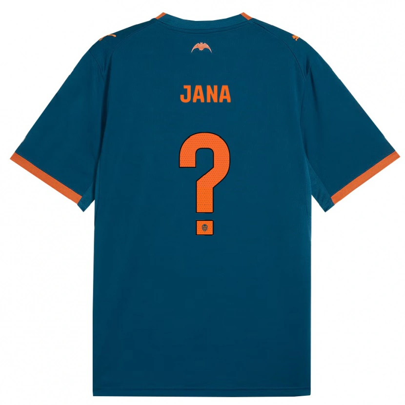 Danxen Kvinder Jana Xin #0 Stålblå Orange Udebane Spillertrøjer 2026/27 Trøje T-Shirt