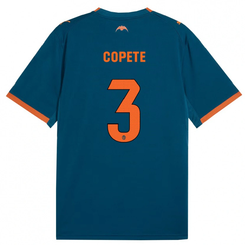 Danxen Kvinder José Copete #3 Stålblå Orange Udebane Spillertrøjer 2026/27 Trøje T-Shirt