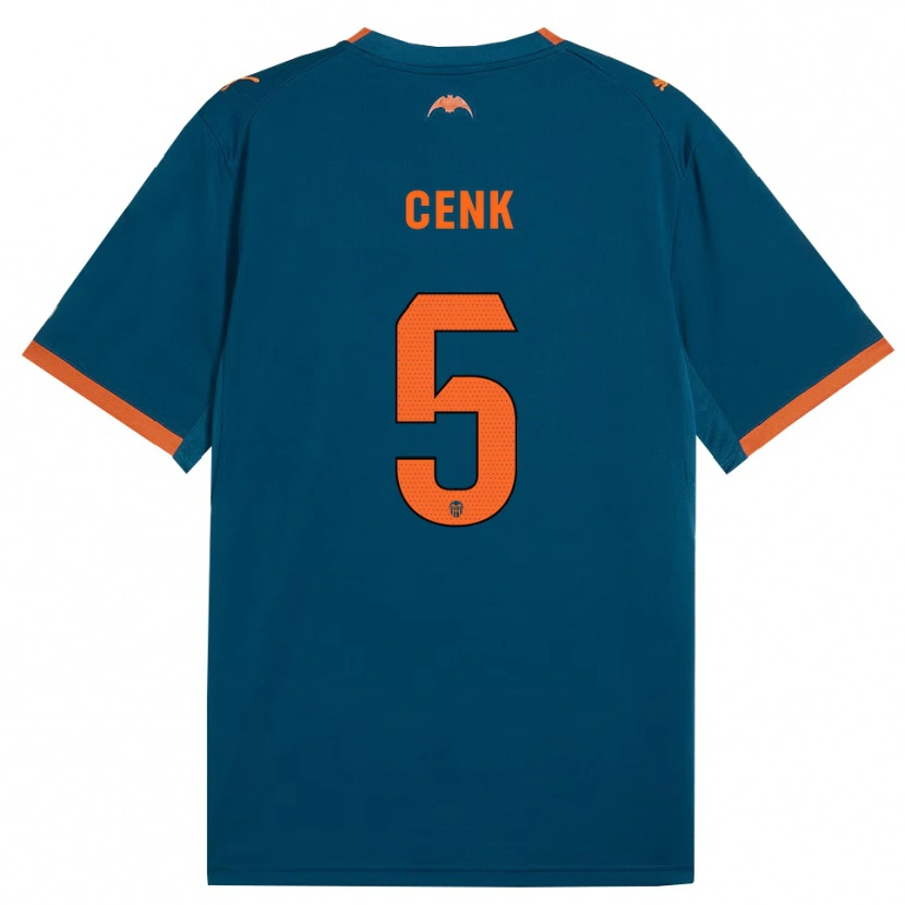 Danxen Kvinder Cenk Ozkacar #5 Stålblå Orange Udebane Spillertrøjer 2026/27 Trøje T-Shirt