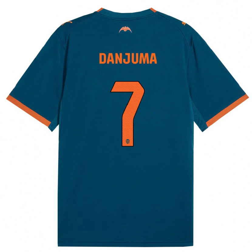 Danxen Kvinder Arnaut Danjuma #7 Stålblå Orange Udebane Spillertrøjer 2026/27 Trøje T-Shirt
