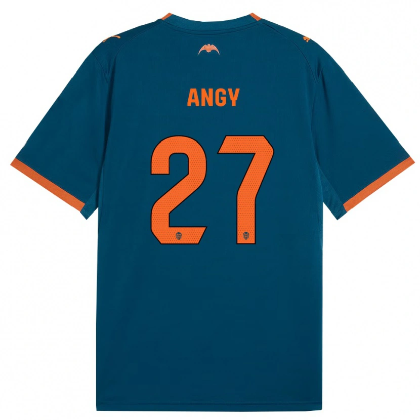 Danxen Kvinder Angy #27 Stålblå Orange Udebane Spillertrøjer 2026/27 Trøje T-Shirt
