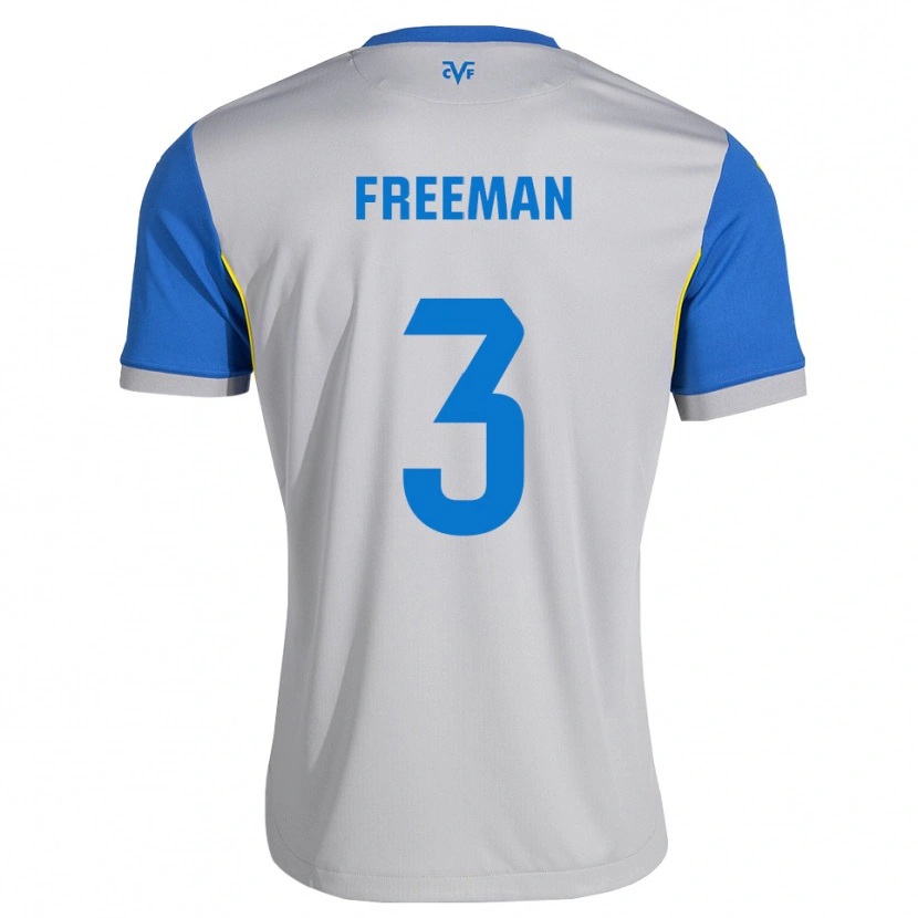 Danxen Kvinder Alex Freeman #3 Dodgerblå Grå Udebane Spillertrøjer 2026/27 Trøje T-Shirt