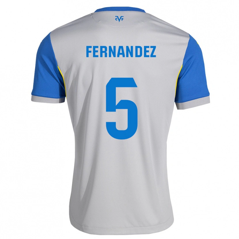 Danxen Kvinder Álvaro Fernández #5 Dodgerblå Grå Udebane Spillertrøjer 2026/27 Trøje T-Shirt