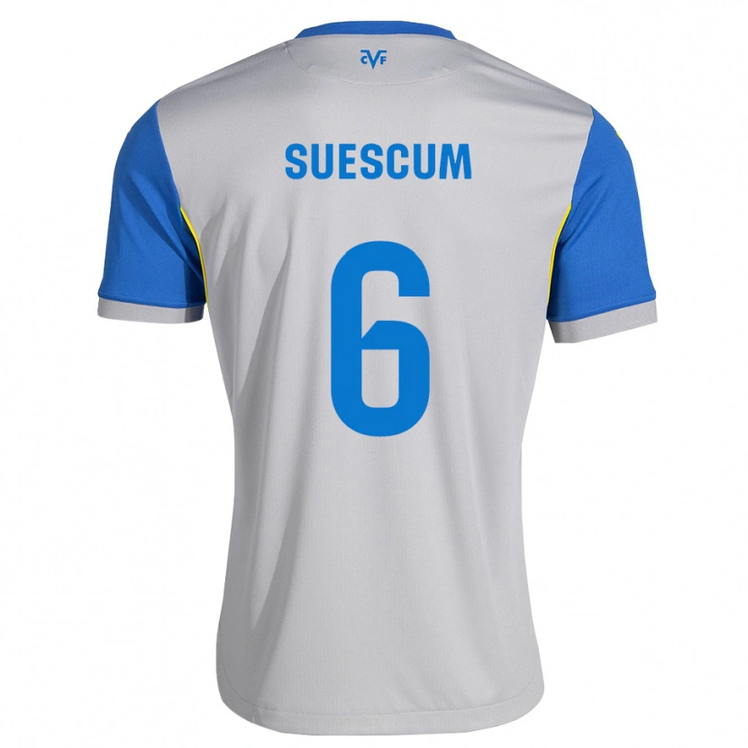 Danxen Kvinder Hugo Suescum #6 Dodgerblå Grå Udebane Spillertrøjer 2026/27 Trøje T-Shirt